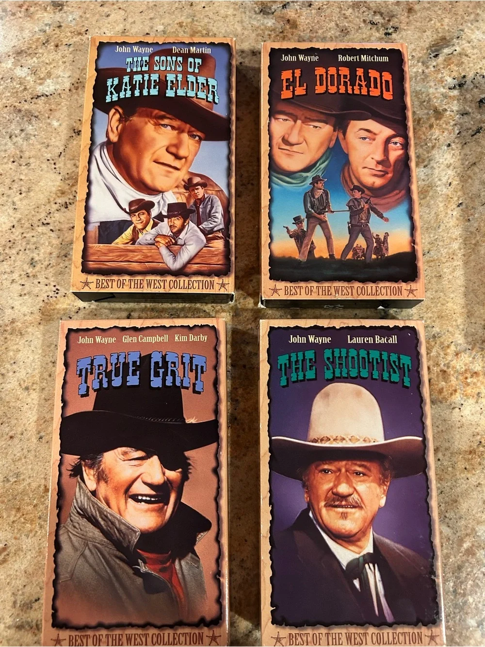 The Best of John Wayne VHS Box Set 4 Films 1992 Paramount Studios